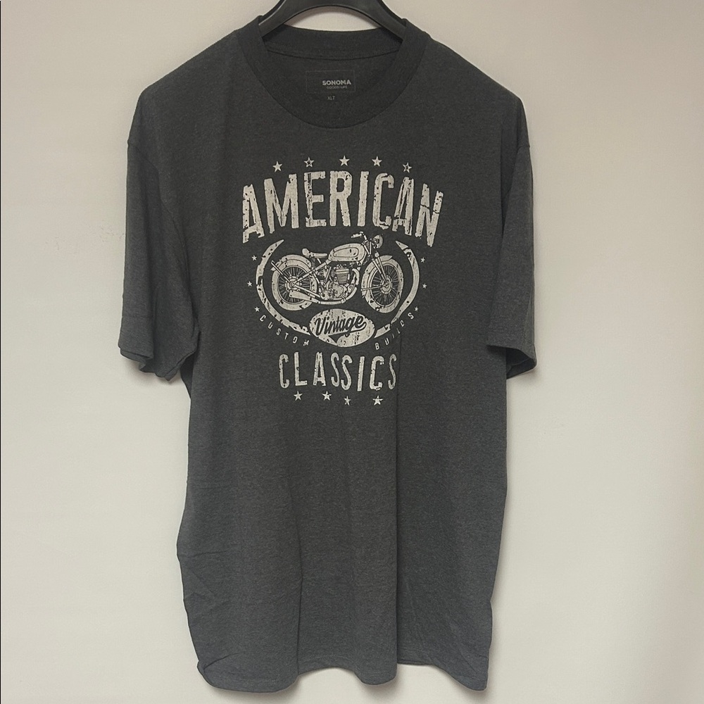 American Classics Vintage Motorcycle Tee - Dark Gray
